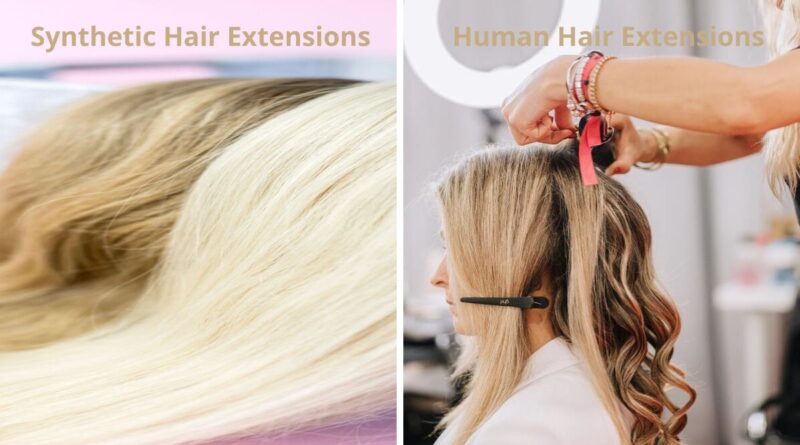 Synthetic vs Human Hair Extensions